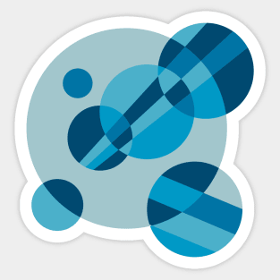 Abstract Circles Sticker